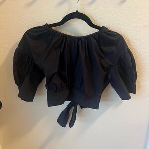 A.L.C Navy Tie Back Top